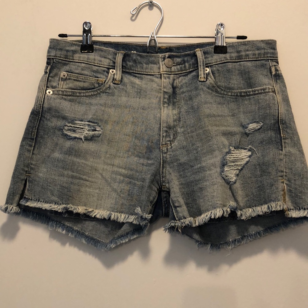 Distressed Jean Shorts